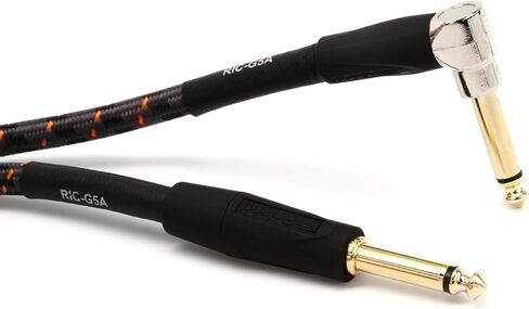 Roland Gold Series Instrument Cable, Angled/Straight 1/4-Inch Jack, 15-Feet in Saudi Arabia