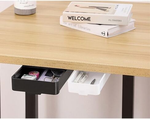 No Drilling Under Desk Drawer Organizer Desk Accessories & Workspace Organizers (1) in Saudi Arabia