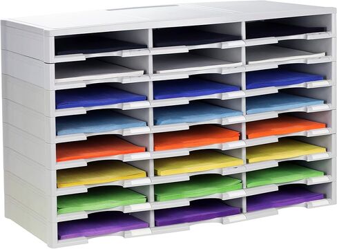 Storex Modular 24-Compartment Literature Organizer, Black, (61435U01C) in Saudi Arabia