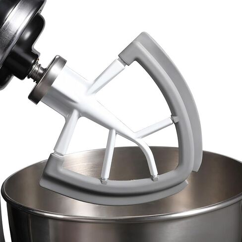 Flex Edge Beater,4.5-5qt Flat Beater Blade with Silicone Edges Bowl scraper, Mixer Paddle Attachment fit modles: K45SS,KSM1,KSM100,KSM110,KSM120,KSM15,KSM16,KSM75, KSM8, KSM90 in Saudi Arabia