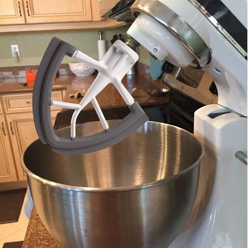 Flex Edge Beater,4.5-5qt Flat Beater Blade with Silicone Edges Bowl scraper, Mixer Paddle Attachment fit modles: K45SS,KSM1,KSM100,KSM110,KSM120,KSM15,KSM16,KSM75, KSM8, KSM90 in Saudi Arabia