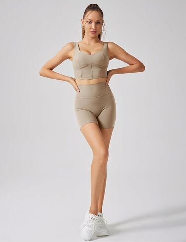Workout Sets for Women 2 Piece Shorts Matching Set Workout Tank Top High Waist Yoga Leggings Gym Lounge Sets in Saudi Arabia