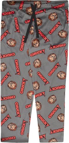 سراويل بيجامة رجالية مطبوعة بالكامل من Universal Studios Chucky، سراويل رياضية نشطة مريحة للرجال من Chucky in Kuwait