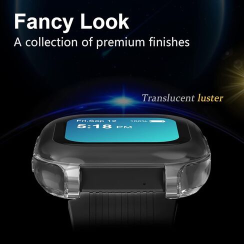 4 عبوات من واقي الشاشة المتوافق مع ساعة Gabb/ساعة Gabb 2 حافظة كاملة وناعمة رفيعة للغاية لساعة Gabb للأطفال، أخضر/أزرق/وردي/ذهبي in Kuwait