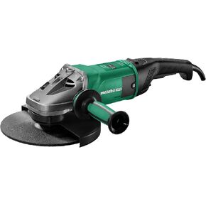 Metabo - 9" Angle Grinder - 6, 600 Rpm - 15.0 Amp W/Lock-On Trigger (606467420 24-230 MVT), Professional Angle Grinders, Black in Saudi Arabia