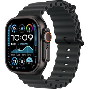 Apple Watch Ultra 2 [GPS + Cellular, 49mm] - Titanium Case with Blue Ocean Band, One Size (Renewed) in Saudi Arabia