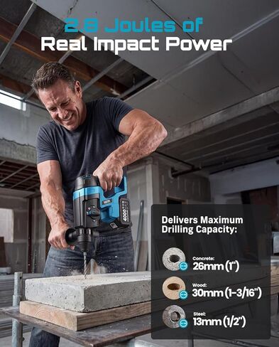 SEESII Cordless Dropensh Hammer Drill: 21V SDS-PLUS HARMER PRICKEN in Saudi Arabia