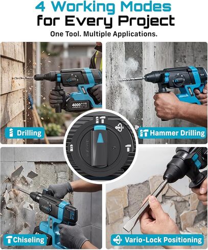 SEESII Cordless Dropensh Hammer Drill: 21V SDS-PLUS HARMER PRICKEN in Saudi Arabia