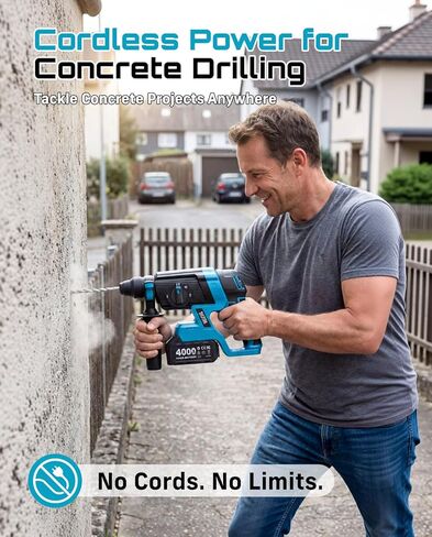 SEESII Cordless Dropensh Hammer Drill: 21V SDS-PLUS HARMER PRICKEN in Saudi Arabia