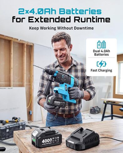 SEESII Cordless Dropensh Hammer Drill: 21V SDS-PLUS HARMER PRICKEN in Saudi Arabia