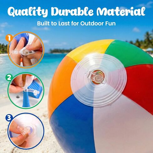 3 otters 4PCS Beach Balls for Kids, 12inch Beach Ball Bulk Inflatable Pool Beach Balls Bulk for Hawaiian Tropical Theme Party Decorations Favors Supplies in Saudi Arabia