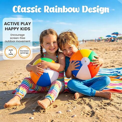 3 otters 4PCS Beach Balls for Kids, 12inch Beach Ball Bulk Inflatable Pool Beach Balls Bulk for Hawaiian Tropical Theme Party Decorations Favors Supplies in Saudi Arabia