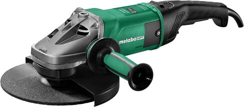 Metabo - 9" Angle Grinder - 6, 600 Rpm - 15.0 Amp W/Lock-On Trigger (606467420 24-230 MVT), Professional Angle Grinders, Black in Kuwait