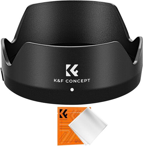 K&F Concept Lens Hood Replacement of EW-60F Hood Compatible with Canon RF-S 18-150mm F3.5-6.3 is STM, EF-M 18-150mm F3.5-6.3 is STM Reversible Snap on Camera Lens Shade Fits 43mm Filters and Lens Cap in Saudi Arabia