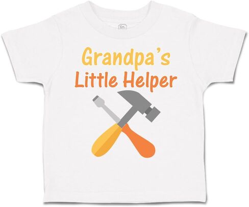Toddler T-Shirt Grandpa's Little Helper Grandpa Grandfather Boy & Girl Clothes in Saudi Arabia