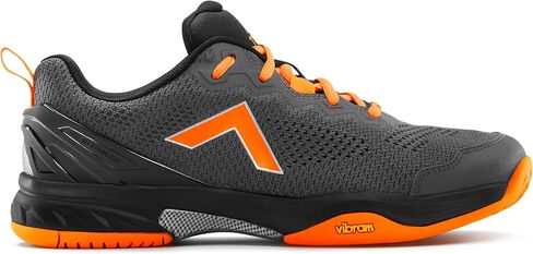 Tyrol Men's Velocity V Pickleball Shoe (Charcoal Grey/Tangerine/Black, 9.5) in Saudi Arabia
