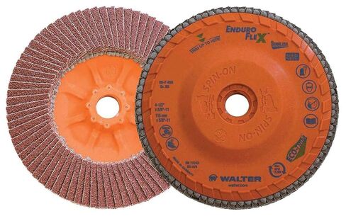 Walter 06F458 ENDURO-FLEX Abrasive Flap Disc [Pack of 10] 80 Grit Grinding Disc in Saudi Arabia