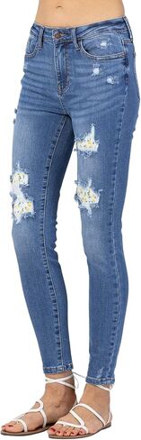 Judy Blue Lemon Patch High Waist Skinny Jeans! A Great Form Fitting Jean! (Style: 88233) in Kuwait