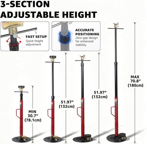 BESTOOL Heavy Duty Jack Stand，Car Jack Stand with Security Locking Pins-14 ton(28000Ibs) Capacity, 2 Pack in Saudi Arabia