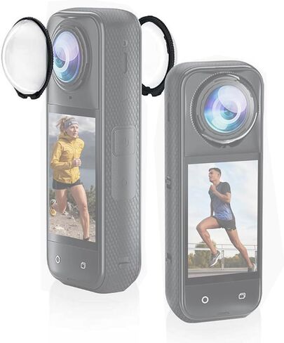 حارس العدسة لـ Insta360 x5 ، واقي العدسات الدوارة 9H الزجاجي المقسى مضاد للطبقة AR غطاء العدسة المقاومة للخدش لملحقات كاميرا Acta360 X5 in Kuwait