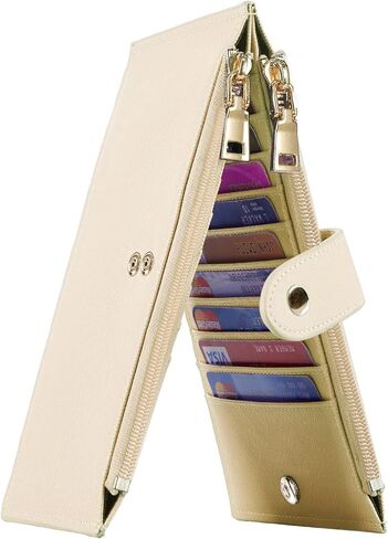 Travelambo RFID Wallet Women Bifold Multi Card Wallet Case with Zipper Pocke Credit Card Holder for Women in Kuwait