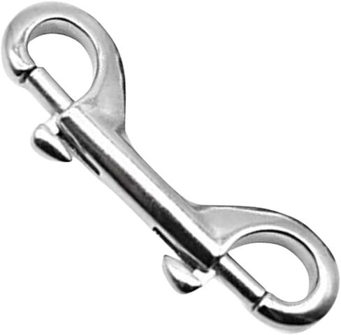 MARINE CITY 316 Grade Stainless Steel Heavy Duty Double End Snap Hook Clip Diving Hook 4 Inches for Ropes – Chains – Straps (Pack of 1) in Saudi Arabia