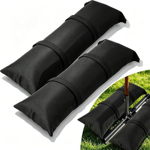 6 Pack Umbrella Base Weights Sand Bags, Fillable SandBags for Umbrella Base Heavy Duty up 49LBS,Outdoor Patio Furniture Weights Waterpoof for Cantilever Patio Umbrella, Trampoline(6) in Saudi Arabia