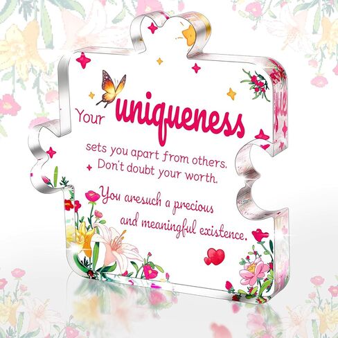 Sister to Sister Gift, Sisterhood Forever Acrylic Puzzle Plaque - A thoughtful desktop decoration to commemorate your sister's special moments - Sister Gifts for Women, Soul Sisters Gifts in Saudi Arabia