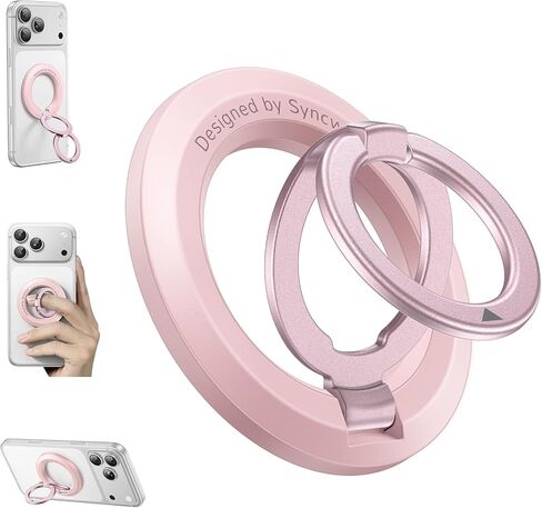 SYNCWIRE لحامل حلقة MagSafe، حامل حلقي مغناطيسي للهاتف الخلوي المحمول، حامل حلقة إصبع مغناطيسية لـ MagSafe متوافق مع iPhone 15/14/13/12، Samsung، Google Pixel in Saudi Arabia