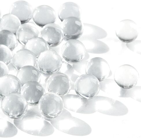 FUTUREPLUSX 5LB Glass Marbles, Clear Marbles Bulk Round Glass Marbles Bag of Marbles Vase Fillers for Kids Home Decor 0.63 Inch in Saudi Arabia
