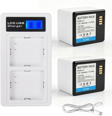 REYTRIC 2-Pack A-1 Upgraded Batteries for Arlo Pro, Pro 2, Battery Compatible with Arlo VMC4030 VMC4030P VMS4230 VMS4430 VMS4530 VMS4230P VMS4430P VMS4530P-100NAR Camera, VMA4400 A-1B A-1C in Kuwait