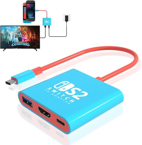 سويتش دوك لمحطة إرساء نينتندو سويتش، محول تلفزيون محمول لنينتندو سويتش/OLED/Steam Deck يدعم وضع إرساء التلفزيون مع HDMI2.0، محطة إرساء تلفزيون بديلة للسفر in Saudi Arabia