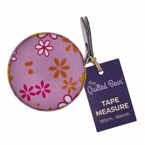 The Quilted Bear Leopard Retractable Tape Measure with Double Sided Metric & Imperial Measuring Tape for Sewing, Tailors or as a Body Measuring Tape 150cm/60" (Leopard) in Saudi Arabia