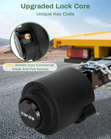 Trailer Locks Fit 2-5/16 Inch Trailer Coupler, Heavy Trailer Coupler Lock, Upgrade Anti-Theft Structural Coupler Lock, Security Trailer Tongue Locks, Camper Accessories for RVS,Boats,Trucks,Trailers in Saudi Arabia