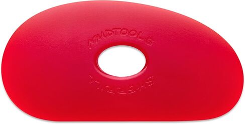Sherrill Mudtools Shape 1 Polymer Rib for Pottery and Clay Artists, Red Color Very Soft in Saudi Arabia