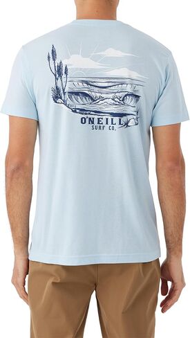 O'NEILL Men's Wave Logo T-Shirt - Comfortable Graphic Tees for Men - Screen Printed Short Sleeve Shirt in Saudi Arabia