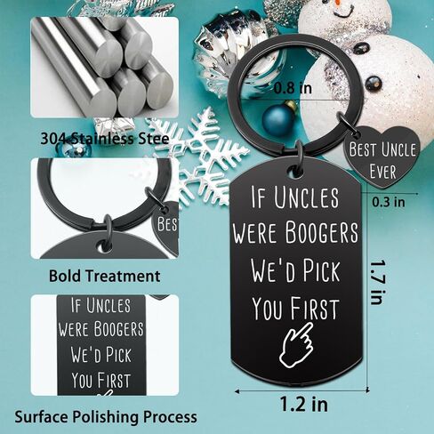 Uncle Gifts from Nephew Niece Funny Uncle Keychain for Fathers Day Birthday Christmas Halloween New Year Thanksgiving Wedding Gifts for Uncle Special Best Uncle Ever Gifts Personalized Keychain in Saudi Arabia