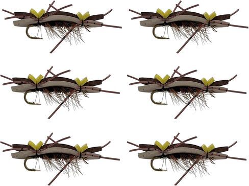 Feeder Creek Ant Flies | Chernobyl Ant Dry Flies | Flies for Fly Fishng | Sizes 8,10,12 Fly Fishing Assortment | Fly Fishing Lures for Trout and Bass in Kuwait