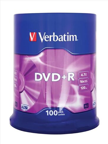 Verbatim 43533 4.7 جيجا بايت 16x DVD-R قابل للطباعة - 50 حزمة عمود دوران in Saudi Arabia