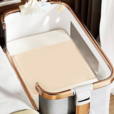 Thxsilk 100 ٪ 7a+ Grade Mulberry Silk Baby Crib Sleeve Sheets Girl for Standard Crib Praystress ، Soft and Breatable لحماية شعر طفل ، وبيون وايت in Saudi Arabia