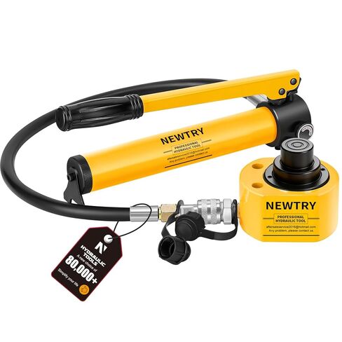 NEWTRY 20T رافعة هيدروليكية منخفضة المستوى Porta Power Kit + CP-180 مضخة يدوية هيدروليكية يدوية متعددة الأقسام جاك، 1.18 بوصة أسطوانة هيدروليكية صناعية صغيرة in Kuwait