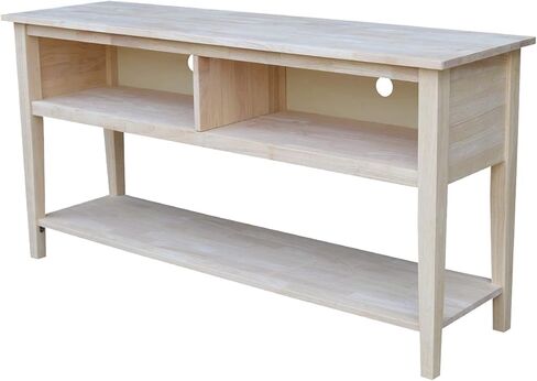 International Concepts Unfinished Entertainment/TV Stand, 72-Inch, Unfinished in Saudi Arabia