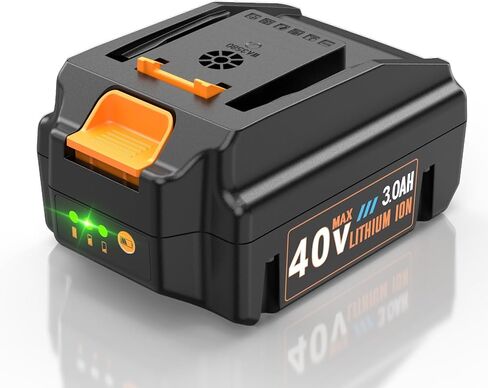 40V 3Ah Replace Battery for Worx 40V Battery WA3580 - Compatible with Worx 40 Volt Cordless Tools WG180 WG280 WG380 WG580 & Charger WA3747 WA3877 (Not Fit 2x20V Tools & Nitro Series WG185) in Saudi Arabia