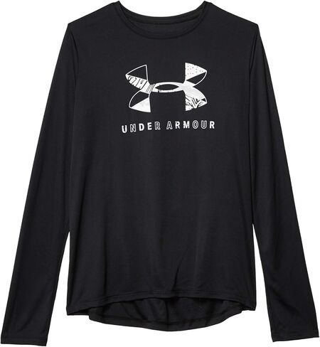 تي شيرت طويل الأكمام يحمل شعار Under Armour للفتيات in Saudi Arabia