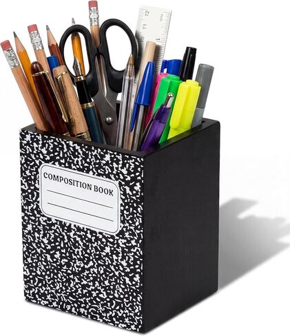 MALLMALL6 2 Pack Teacher Appreciation Gifts Pencil Shape Pencil Holder for Teacher, Wooden Desktop Pen Organizer with TEACH Love INSPIRE for Xmas End of Year Gift School Office Classroom in Kuwait