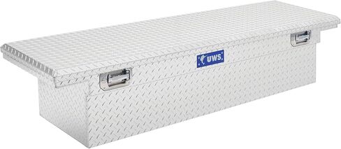 UWS EC10481 مقبض سحب صندوق أدوات شاحنة ألومنيوم ثقيل الجدار مقاس 69 بوصة مع غطاء منخفض وغطاء صلب in Kuwait