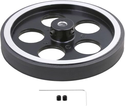 CNBTR Aluminum Industrial Encoder Wheel Meter Wheel Diameter 65mm for Rotary Encoder with Wrench & Screws in Kuwait