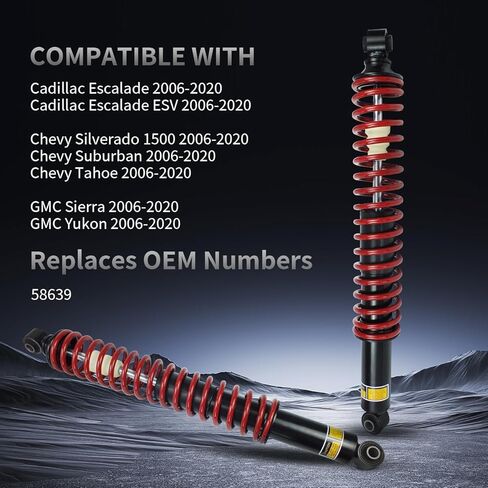 2PCS Front Shock Absorber Struts Assembly Magnetic Ride Control Suspension Automatic For 2015-2020 Cadillac Escalade Chevy Tahoe Suburban Silverado GMC Sierra 1500 Yukon XL 84176631 in Saudi Arabia