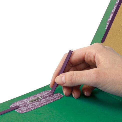 Smead Pressboard Fastener File Folder with SafeSHIELD Fasteners, 2 Fasteners, 1/3-Cut Tab, 2" Expansion, Legal Size, Bright Red, 25 per Box (19936) in Saudi Arabia