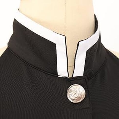 C-ZOFEK Kamado Tanjirou Cosplay Women Costume Top Pleated Skirt Detachable Sleeves with Belt in Saudi Arabia